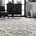 thumbnail image 3 of nuLOOM Vasiliki Moroccan Shaggy With Tassels Area Rug, 9' 2" x 12', Off White, 3 of 4