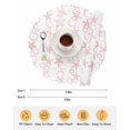 thumbnail image 6 of 13 Inch Round Placemats Set of 4, Pink Coastal Non Slip Heat Insulation PP Table Mats, Starfish Nautical Ocean Sea Wooden Washable Place Mats for Kitchen Dining Party Table Decor, 6 of 7
