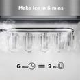 thumbnail image 3 of Máquina de hielo de encimera Silonn 26 kg/24 h, 9 cubitos de hielo en 6 minutos, 3 of 7