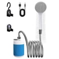 thumbnail image 1 of Cabezal de ducha, ducha portátil para acampar al aire libre, ducha eléctrica de mano, cabezal de ducha de camping recargable de mano compacto con batería, 1 of 6