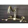 thumbnail image 5 of Kingston Brass Wall Mount Kitchen Faucets With Matte Black Finish KS1240TAL, 5 of 7