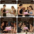 thumbnail image 6 of FOR U DESIGNS Pink Gold Marble Clutch Purses for Women Lightweight Wedding Bag Waterproof Ladies Party Handbag Crossbody Shoulder Envelope Bags, 6 of 9