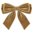 thumbnail image 4 of Double Layer Ribbon Bow Ornament,Aesthetic Christmas Decor,Velvet Christmas Tree Bow Decorations, Luxury Bow Pendant For Tree Wreath Door Holiday Party Decor,3 PC, 4 of 5