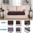 thumbnail image 2 of Super Stretch Stylish Cushions Covers/Furniture Cover Spandex Jacquard Small Checked Pattern Super Soft Slipcover Washable Individual, 2 of 9