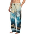 thumbnail image 6 of Naloa Iceberg Bald Eagle Pajama Pants Men, PJ Bottoms, Sleep & Lounge Pants-Small, 6 of 6