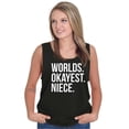 thumbnail image 5 of Worlds Okayest Niece Family Love Tank Top Tee Shirt Women Brisco Brands S, 5 of 5