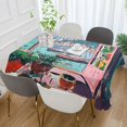 thumbnail image 2 of Yayeee Tablecloths 60" x 60" Rectangle Wrinkle Resistant Party Table Cover, Pink Door, 2 of 8