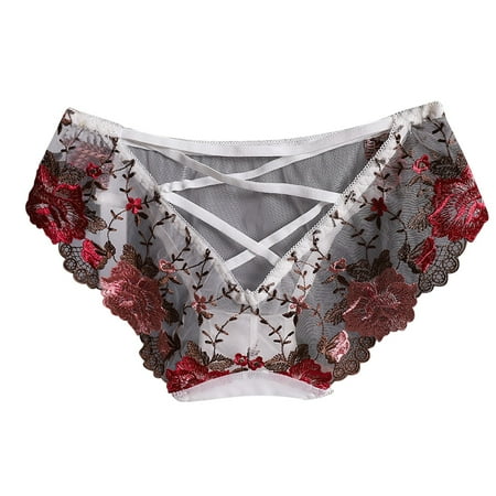 Sdeycui Womens Underwear Sexy Lace Hipster Panties for Women Criss Cross Panty Seamless Bikini Briefs
