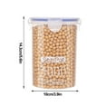 thumbnail image 2 of Ohufall 6-piece 9-piece Sealed Jar Set Airtight Food Storage Containers Household Storage Box For Grain Snack And Nut Organization, 2 of 7