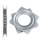 thumbnail image 1 of Square Rolling Swivel Plate, Square Ball Bearing, 4 Inch Ball Turner, 360 Rotation Square Tray, For Furniture, Displays, Cabinets, 1 of 5