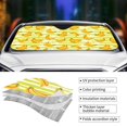thumbnail image 3 of Kdxio Bananas On A Striped Print Front Windshield Sun Shade,Folding Auto Sunshade for Car Truck SUV-Medium, 3 of 5