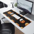 thumbnail image 2 of Long Mouse Pads for Desk,Halloween Realistic Pumpkins Pattern Desk Mats on Top Of Desks, Desk Mouse Pad Extra Large with 3mm Non-Slip Base and Stitched Edge for Gaming,Office,Work,Home 31.5x11.8in, 2 of 5