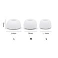 thumbnail image 3 of 1 Pair For AirPods Pro Ear Tips Memory Foam Tips Anti Slip Earbuds Ear Cushion Replacement Earphone Ear Pads Small Medium Large, 3 of 5