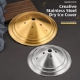thumbnail image 5 of Stainless Steel Dry Ice Plate Cover Creative Food Display Grid For Hot Pot Beef, 5 of 9
