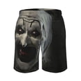 thumbnail image 3 of Terrifier Men's Swim Trunks Board Shorts Drawstring Elastic Waist Quick Dry Swimsuits Beach Shorts with Pockets L, 3 of 8