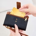 thumbnail image 4 of Women's RFID Blocking Leather Wallet Ladies' Wallet Multi-functional Three-fold Short Style Vintage Large Capacity Coin Purse, 4 of 6