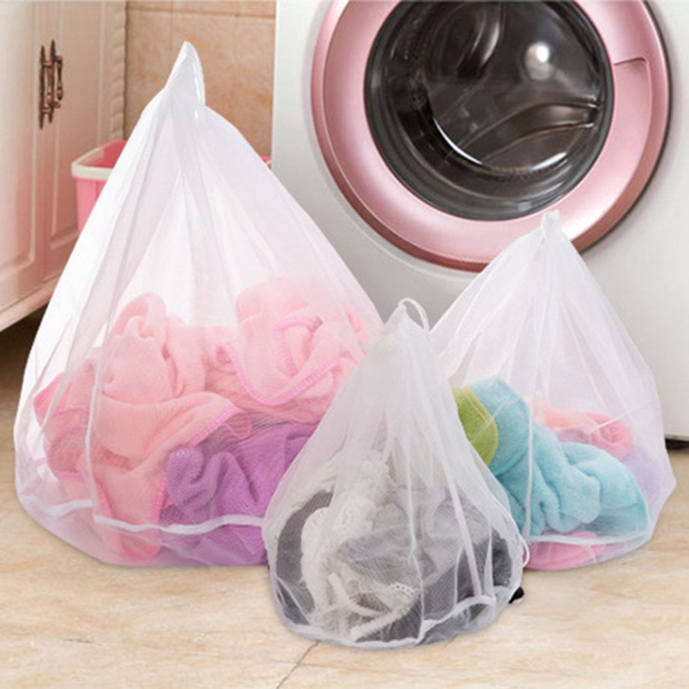 Details about   Mesh Pouch Drawstring Anti Deformation Foldable Laundry Bag Storage Home Washing