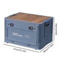 thumbnail image 3 of Caja De Almacenamiento Para Coche De 30 Litros, Caja De Almacenamiento De Viaje De Gran Capacidad Para Acampar Al Aire Libre, Picnic, 3 of 5