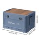 thumbnail image 2 of Caja de almacenamiento para coche de 30L, contenedor de comestibles abierto lateral, tienda al aire libre para el hogar, artículos de acampada, 2 of 6