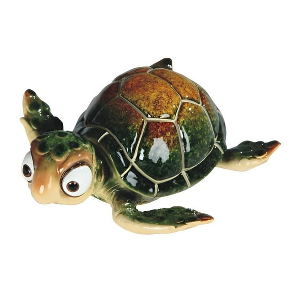 FC Design 6"W Miniature Cute Green Sea Turtle Figurine Statue Sculpture Ornament Decoration Home/Room Decor and Unique Gift Ideas for Housewarming, Holidays and Birthdays