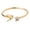 GoldS, variant on Gold Rhinestone 26 Initial Letter Open Ring Jewelry for Women, GoldQ