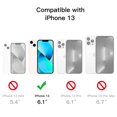 thumbnail image 2 of JETech Upgraded Slim (0.85 mm Thin) Case for iPhone 13 6.1-Inch, Camera Lens Cover Full Protection, Slim Fit Ultra Thin Lightweight Matte Hard PC, Support Wireless Charging (Black), 2 of 7