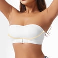 thumbnail image 3 of Hilenly Strapless Bras for Women Wireless Bandeau Bra Non Slip Push Up Tube Top Seamless Bras Comfortable Padded Bralette, 3 of 7