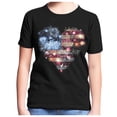 thumbnail image 4 of XFHLMJFF Girls T-Shirt 4Th Of July Shirt Toddler Kids American Flag Independence Day Patriotic Short Sleeve Tops Leisure Tee, 4 of 4