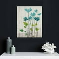 thumbnail image 4 of Nawypu  Teal Bathroom Decor Wall Art Turquoise Pictures for Farmhouse Living Room Bedroom Wall Decor, Blue Grey Flower Canvas Prints, 4 of 4
