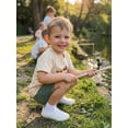 thumbnail image 6 of BemeyourBBs 2Pcs Toddler Baby Boy Summer Outfits Infant Baby Boys Clothes 2T 3T 4T 5T Short Sleeve Excavator Car Truck Print T-Shirt Shorts Set, 6 of 9