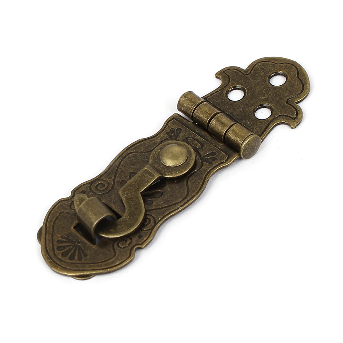 2 small 2.12 Trunk Catch Hasp latch for Suitcase box old Style Lock 6.5 cm Solid Heavy brass vintage deco style