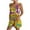 Multicolor, variant on Womens Rompers Jumpsuits Summer Sleeveless Adjustable Knot Straps Shorts Butterfly Floral Print Overall Stretchy Jumpers with Pockets