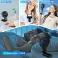 thumbnail image 7 of Portable Handheld Fan 5200mAh,   Foldable  Personal Small Mini Hand Held Fan, 22Hrs Runtime, 6 Speeds,  Display,  ,  for Men, Women, Travel, Outdoor,, 7 of 7