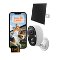 thumbnail image 3 of SensForge 2.5K Solar Powered Indoor/Outdoor Battery Camera, Dual-Band WiFi, Smart AI Human & Pet Detection, 32GB microSD Card Included, Color Night Vision, Magnetic Mount, Optional Subscription, 3 of 9
