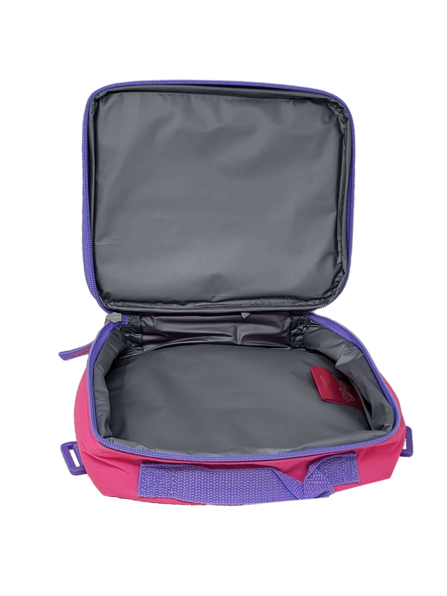 Barbie Backpack 16" & Insulated Lunch Bag Detachable Pink 2-Piece Set
