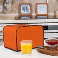 thumbnail image 5 of KLL Orange Scales Print 4 Slice Toaster Dust Covers Kitchen Small Appliance Cover with 2 Pockets,Can hold Jam Spreader Knife & Toaster Tongs (12.4 x 10.6 x 8.2), 5 of 6