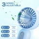 thumbnail image 4 of Mini ventilador portátil Rossesay Handheld de 3 velocidades recargable por USB, 4 of 7