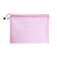 thumbnail image 1 of Nvzi bolsas de maquillaje A6, bolsa de cosméticos, carpeta de archivos, bolsa de malla, bolsas de papel, carpetas, bolsa de almacenamiento de documentos, 8,27 x 4,53 pulgadas, rosa, 1 of 4