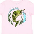 thumbnail image 4 of Inktastic Leaping Bass Fish Fishing Illustration Boys or Girls Toddler T-Shirt, 4 of 5