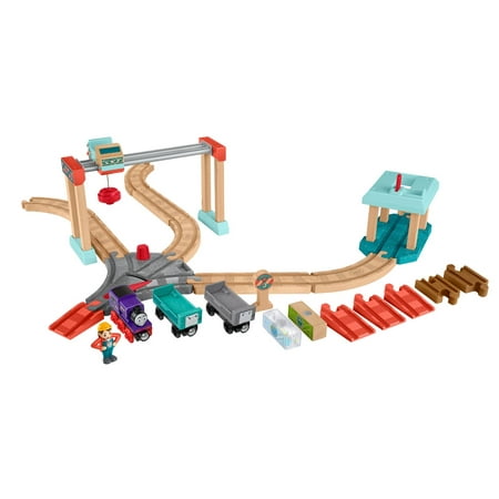 Thomas & Friends Wood Lift & Load Cargo Train Track Set