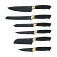 thumbnail image 5 of Beautiful 6 Piece Stainless Steel Knife Set Black Sesame with Gold Accent By Drew Barrymore, 5 of 11