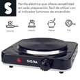thumbnail image 4 of Parrilla Eléctrica De Disco 1 Quemador Portatil 5 Niveles Color Negro, 4 of 7