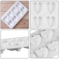 thumbnail image 3 of Molde De Silicona En Forma De Corazón De Diamante, Bandeja De Molde De Pastel Caramelos 3d 8 Cavidades Herramienta De Hornear Diy Hecha A Mano Para Hacer Decoración De Pasteles De Chocolate. Afortunado Sencillez, 3 of 3