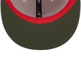 thumbnail image 5 of Men's New Era Pink/Blue Chicago White Sox  Olive Undervisor 59FIFTY Fitted Hat, 5 of 6