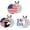 3 Combination, variant on Golf Ball Marker with Hat Clip Markers Assorted Patterns Value Gift Set Mark Golf Divot Tool Accessories for Men Women