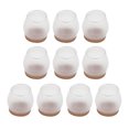 thumbnail image 1 of Paquete de 10 tapas transparentes para patas de silla, protectores de piso de silicona, para pies de de muebles - Redondo L Transparente Sunnimix tapas de silicona para piernas, 1 of 8