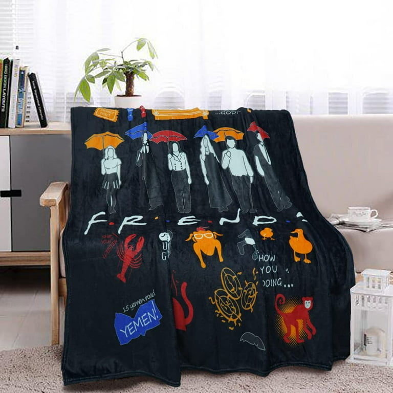 Friends TV Show Blanket Throw Friends Tv Show Merchandise Gifts Flannel  Blanket for Sofa Couch Bed 50x60 
