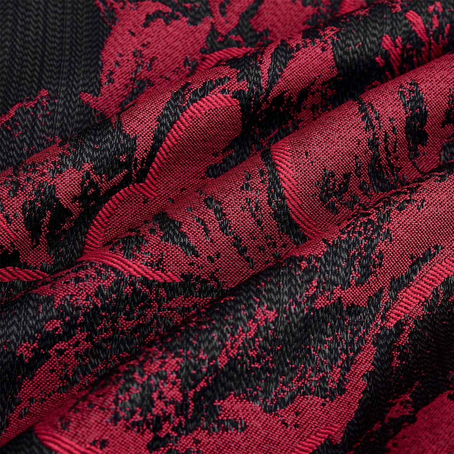 7-Piece King Comforter & Curtain Set, Burgundy Floral Patchwork