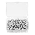 thumbnail image 6 of HEATSHAKING White Round Push Pins for Maps and Bulletin Boards Plastic and Iron Material for Fixing 500pcs, 6 of 8