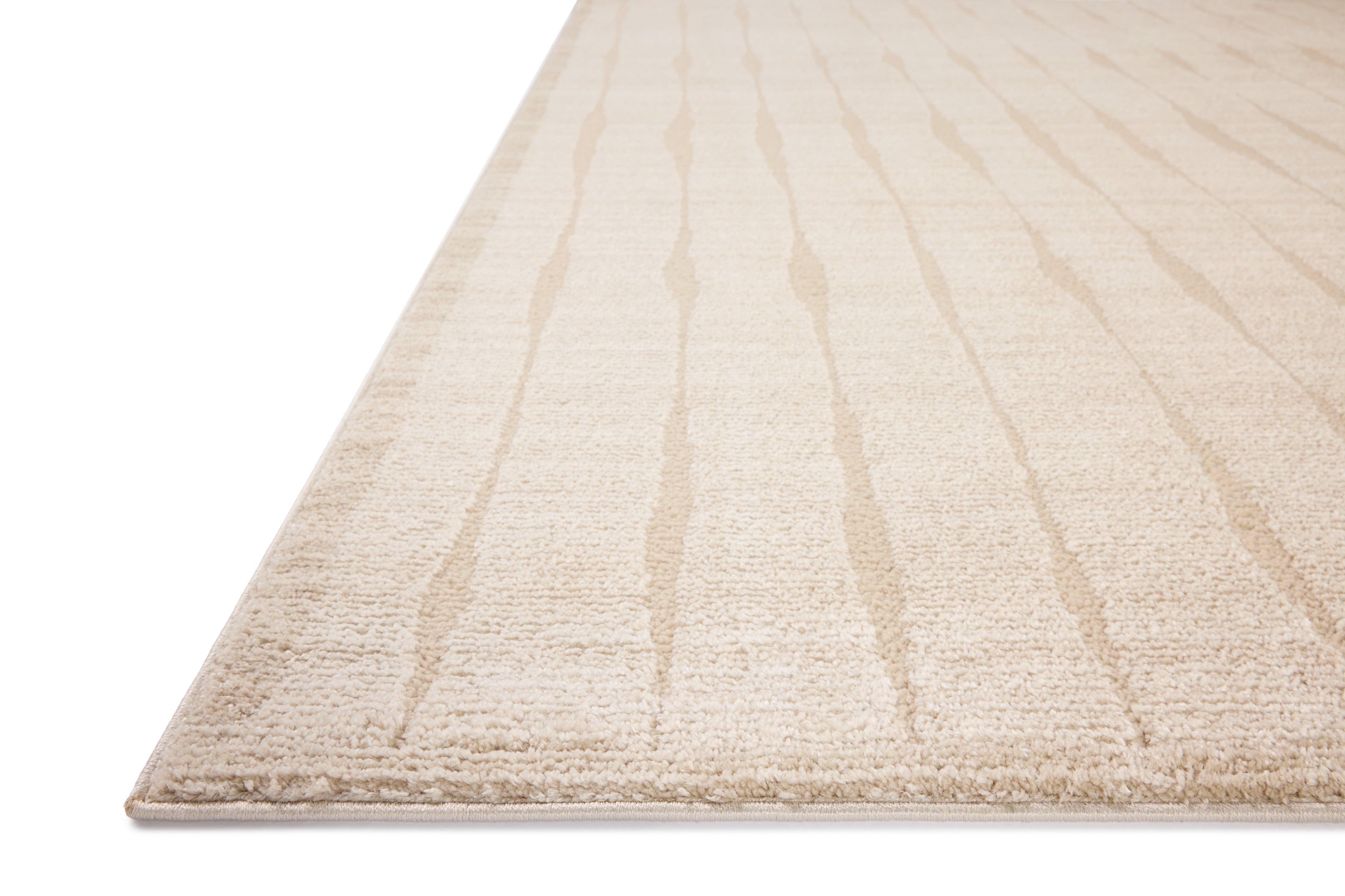 Chris Loves Julia x Loloi Calvin Ivory / Oatmeal 3'-6" x 5'-6" Accent Rug